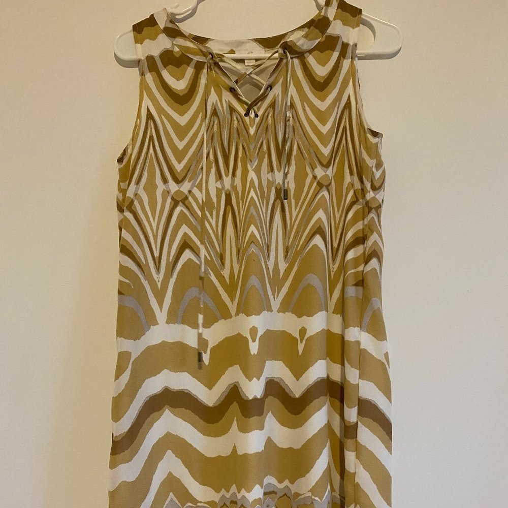 Classy Taupe Shift Dress Size Small